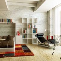 the idea of ​​beautiful decorative plaster in the interior of the apartment photo