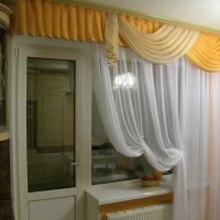 idea of ​​original decorative curtains in room design picture