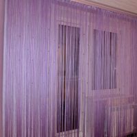 the idea of ​​bright decorative curtains in the design of the apartment picture