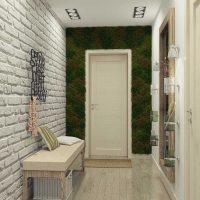 option of using the original decorative brick in the design of the apartment picture