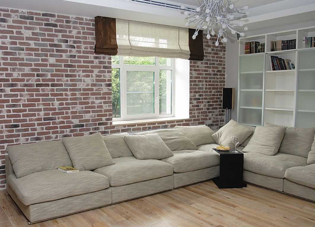 the idea of ​​using an unusual decorative brick in the style of an apartment