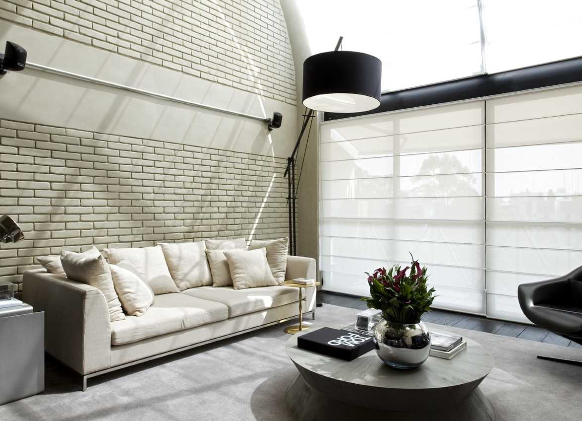 the idea of ​​using a beautiful decorative brick in the design of an apartment