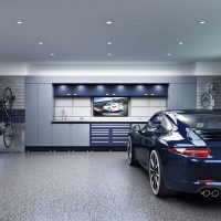idea of ​​a bright interior garage photo