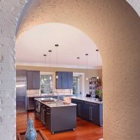 version of the original kitchen decor with photo arch
