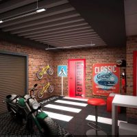 option of the original design of the garage picture