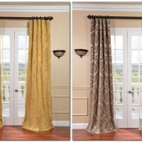 variant of beautiful decorative curtains in the style of the room photo