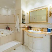 idea of ​​bright design white bathroom picture