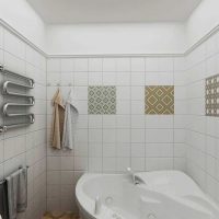 idea degli interni originali di una foto da bagno bianca