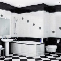 variante della foto bianca insolita di stile del bagno