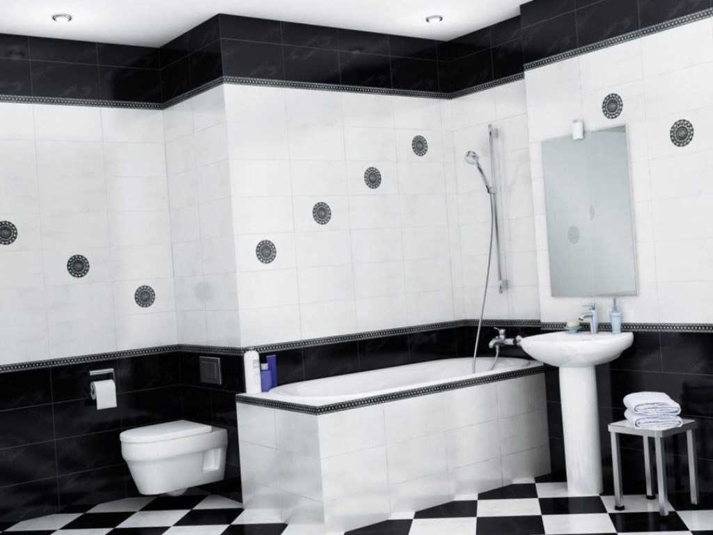 una variante del design insolito di un bagno bianco