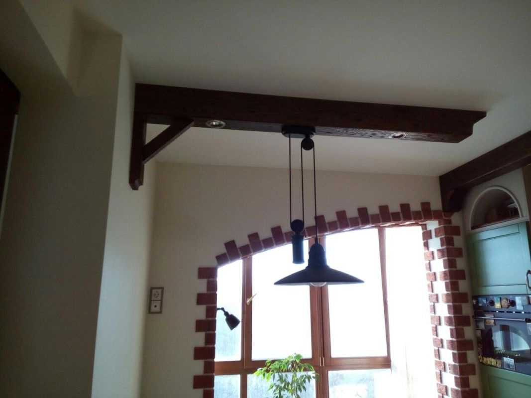 variant of the original kitchen interior with decorative beams