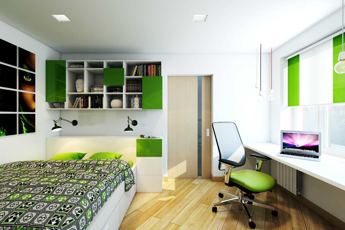 idea of ​​bright design 2 room apartment