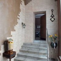 the idea of ​​an unusual decorative stone in the interior of the room picture