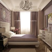 idea of ​​unusual decoration of the interior of a bedroom photo