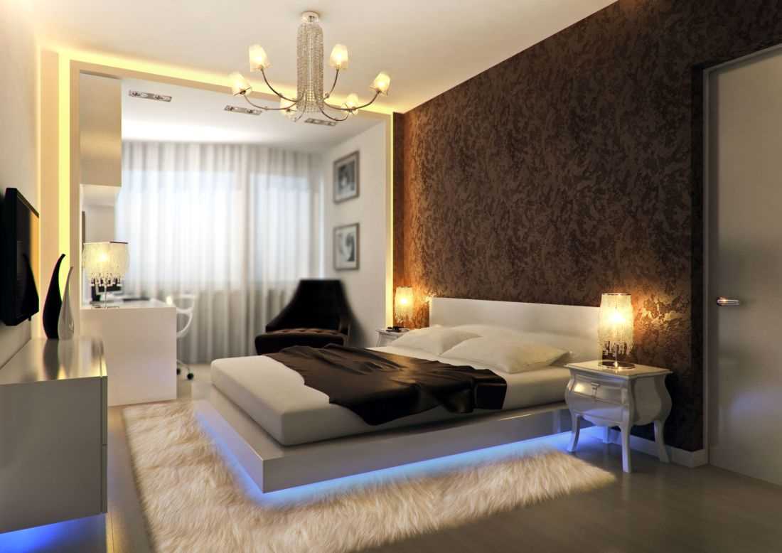 idea of ​​unusual decoration of bedroom style