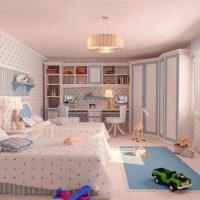 idea of ​​a colored style bedroom for a girl picture