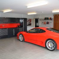 idea of ​​an unusual garage design photo