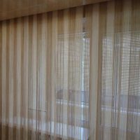 variant of beautiful decorative curtains in the interior of the apartment photo