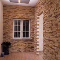 idea of ​​a beautiful decorative stone in the style of a room photo