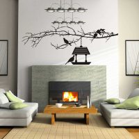 idea of ​​original wall decoration in the living room picture