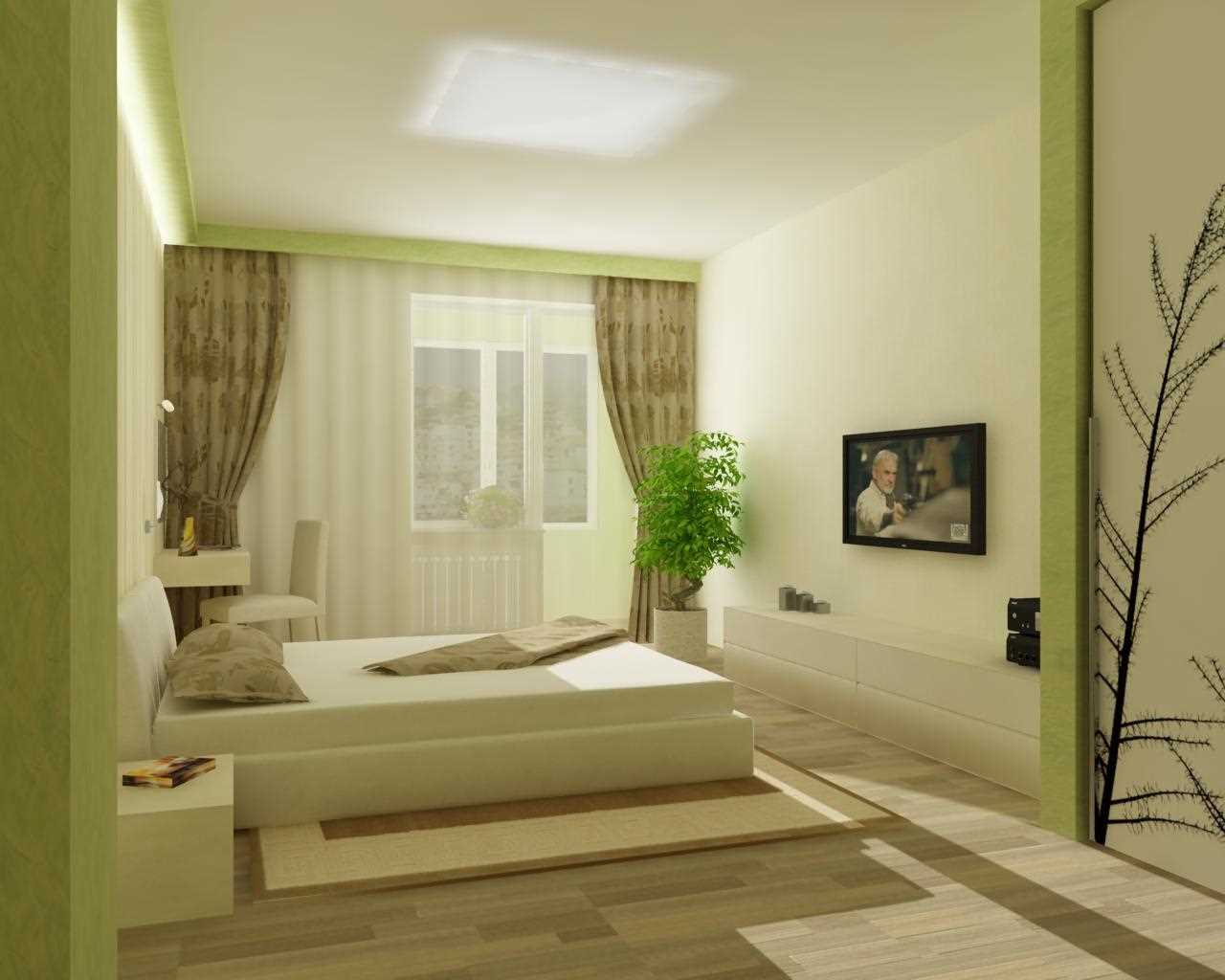 idea of ​​stylish bedroom style decoration