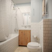 idée de photo de salle de bain blanche design original
