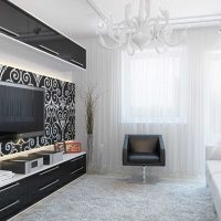 the idea of ​​a bright design of the living room 17 square meters picture