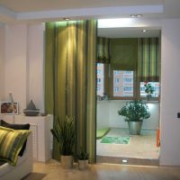 the idea of ​​original decorative curtains in the interior of the apartment picture