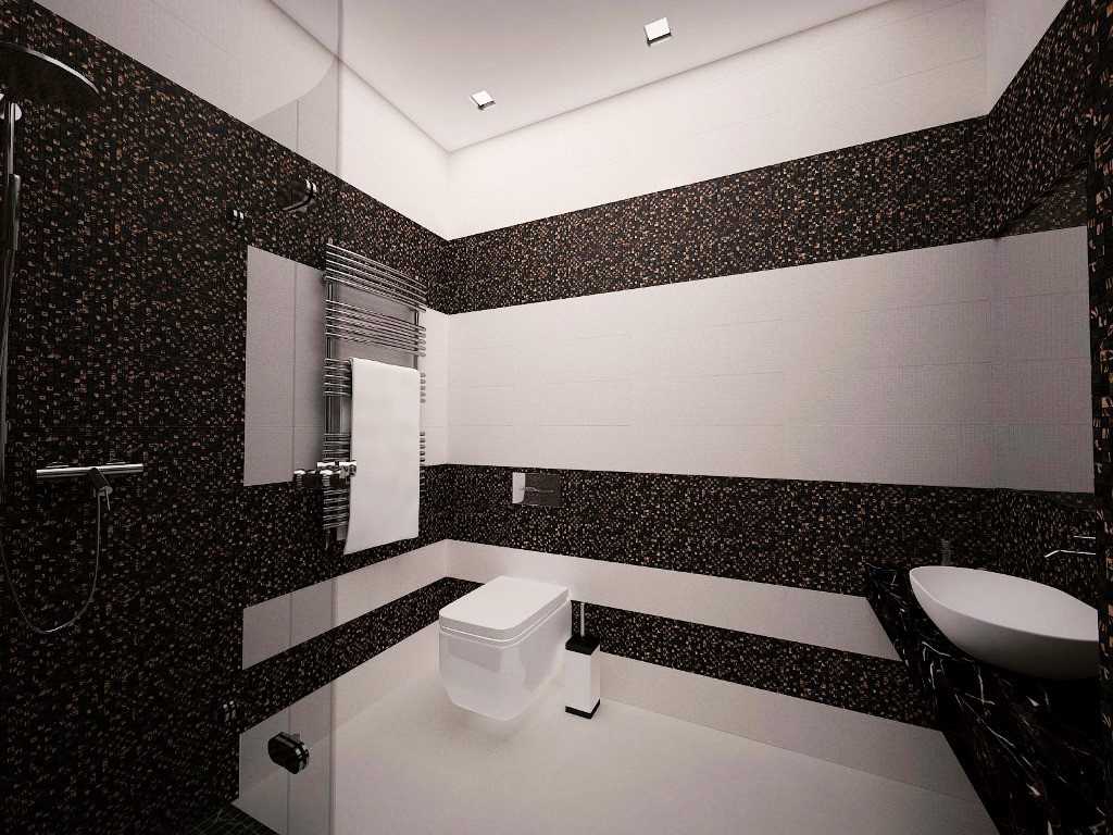 idea of ​​a bright interior of a white bathroom