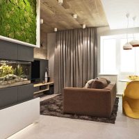 idée de design moderne cuisine appartement de 3 pièces photo