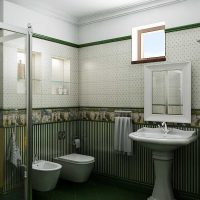 version d'une belle image de conception de salle de bain