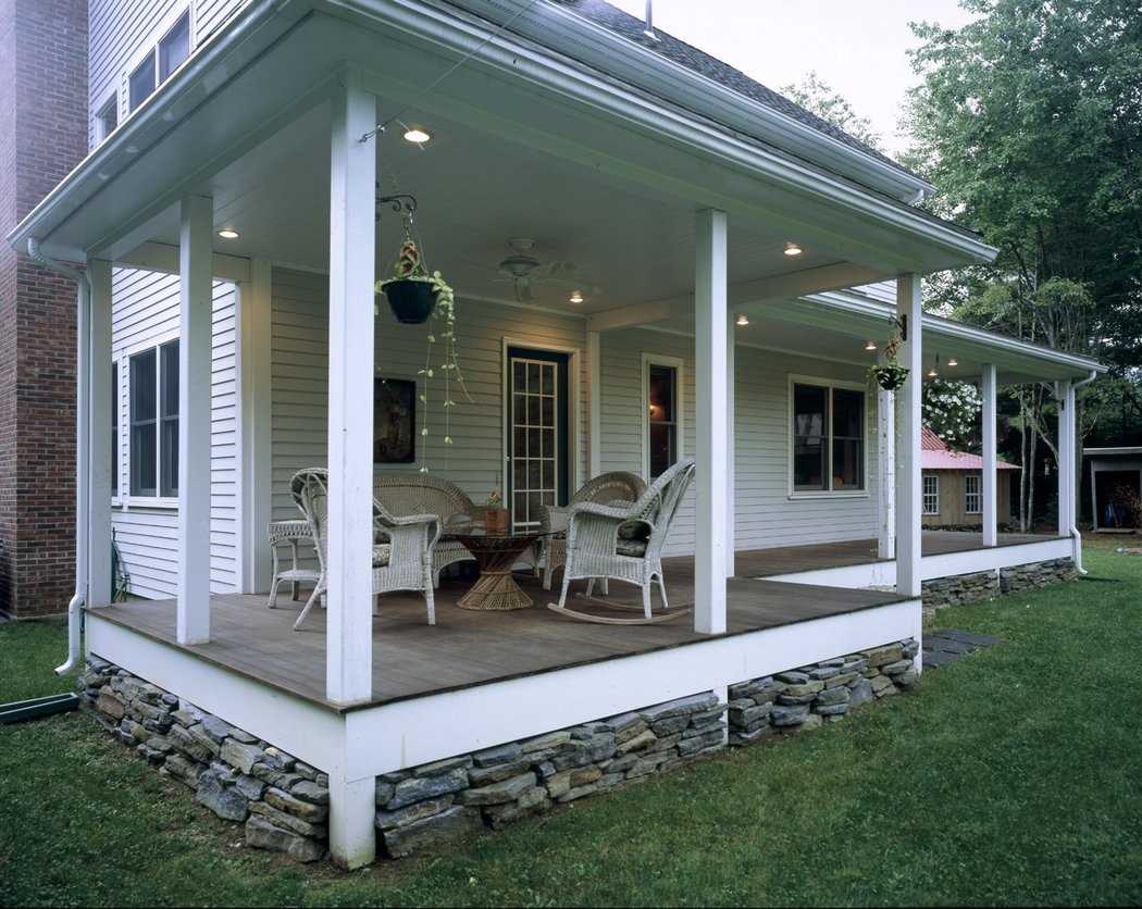l'idea degli interni originali della veranda della casa