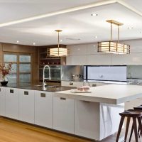 The idea of ​​a beautiful kitchen design photo