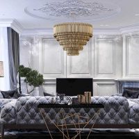 the idea of ​​bright decoration of the interior of the living room picture