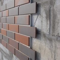 Variant of application of a beautiful decorative brick in the design of the living room