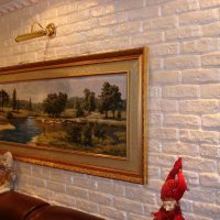 an option to use a beautiful decorative brick in the design of a bedroom picture