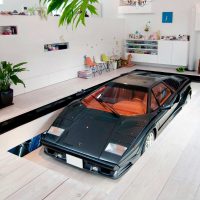 version of the modern style garage photo