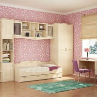 the idea of ​​a color style room for a girl picture