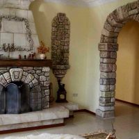 idea of ​​an original decorative stone in the style of an apartment photo