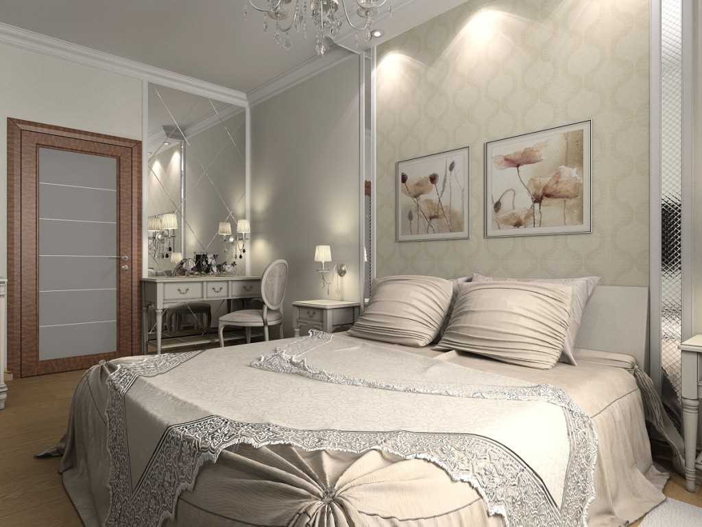 l'idea di una bella decorazione del design della camera da letto