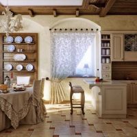 the idea of ​​the original interior of the cottages in the village picture