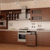 idea of ​​a beautiful style large kitchen picture