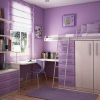 idea of ​​bright design of a room for a girl picture