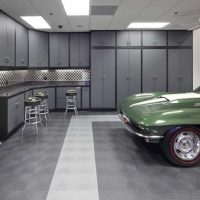 idea of ​​a functional garage interior picture