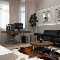 The idea of ​​the original style of the apartment in 2017 photo