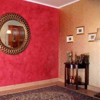idée de stuc décoratif original dans une photo de style chambre