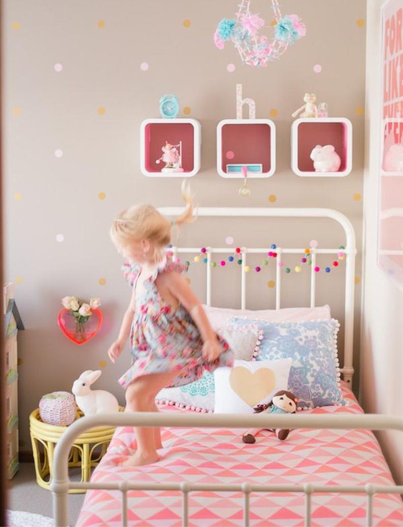 variant of the unusual interior of a child’s room for a girl