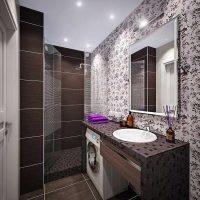idea of ​​a beautiful style of a bathroom 2.5 sq.m photo