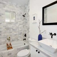 idea of ​​a modern style bathroom 3 sq.m picture