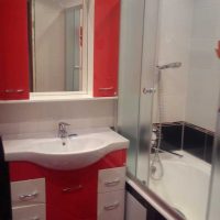variante de l'intérieur inhabituel de la salle de bain image de 4 m2